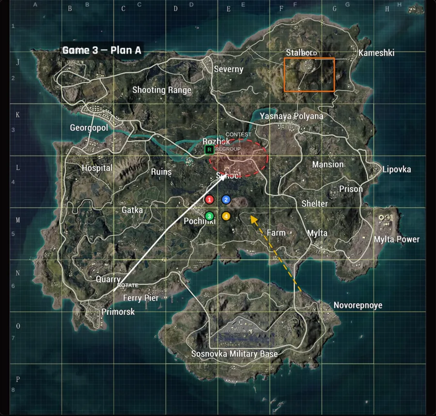 Erangel — Coach Map Lab